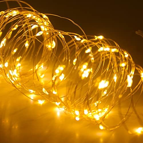 10 PCS LED Fairy String Lights Battery Operated, 2m 20 LED Copper Wire Bottle Light, Outdoor Garden Decor, Indoor Wedding Party Bedroom Decorations (10)