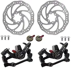 Kit Freio A Disco Bicicleta Com Pastilhas E Parafusos - Paco