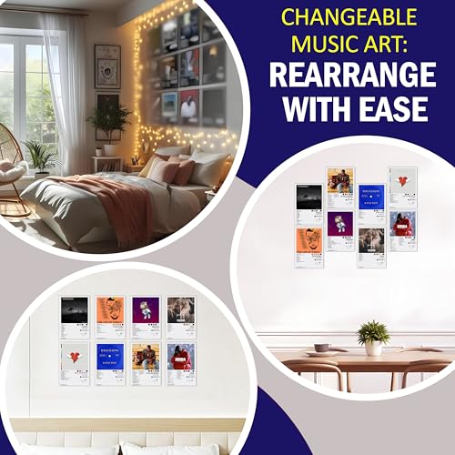 Image of WONDER HUB Wall Posters 8x12 inch (A4 Size) Included Self Adhesive on Back Wall Decor Posters Wall Art For Bedroom, Living room, Office, Dining Room (Kanye West)