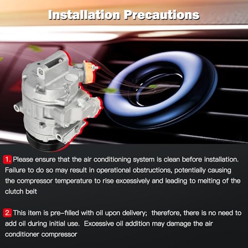 Image of Air Conditioning Compressor for Ford Explorer Flex Taurus 3.5L 2013-2019