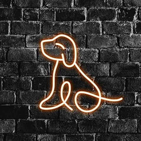 LED Neon Sign Night Lights USB Operated Home Decor 20x22 cm (Dog) Cover