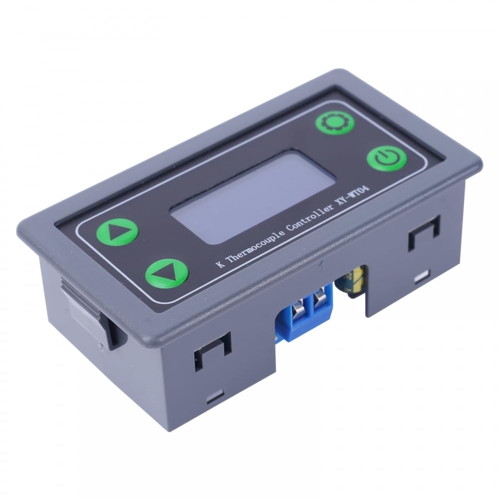 Thermostat Numérique Haute Température de Type K XY-WT04,-99-999 Degrés avec Capteur de Température a Thermocouple de Type K de 1 M,Affichage LCD,Contrôleur de Commutateur de Relais 10A