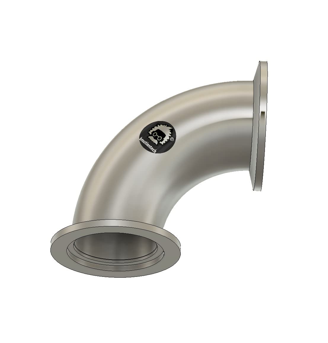 ISO-KF Flange Elbow Fitting with KF16 / KF25 / KF40 Flange (90° KF40 Elbow)