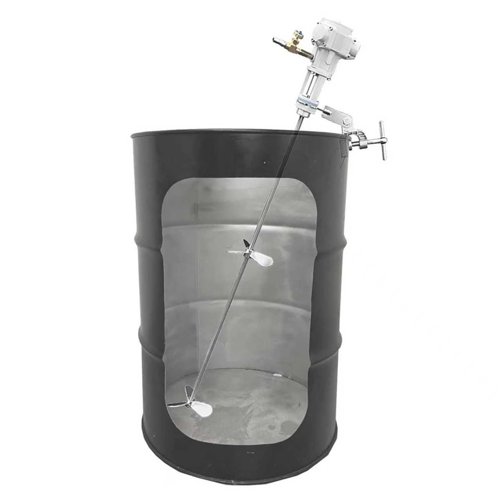Genérico Mezcladora De Pie De 25 Galones, Agitador De Cubeta Resistente De 1/4 HP, con Varilla Agitadora De Acero Inoxidable De 1 M, For Una Mezcla Eficiente De Pintura Y Uso Industrial.