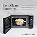 Farberware 0.7 Cu. Ft. Countertop Microwave Oven – 700 Watts Power, Auto Cook Settings, Defrost, Easy Clean and Child Safety Lock - Black