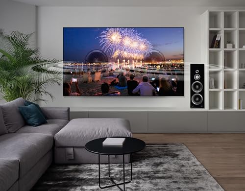 Image of Elite Screens Aeon CineWhite A8K, 103 inch Diag, 16:9 Aspect Ratio, ISF Certified 8K Ultra HD Home Theater Fixed Frame Edge Free Projection Sound Transparent Perforated Weaved Screen, AR103H-A8K