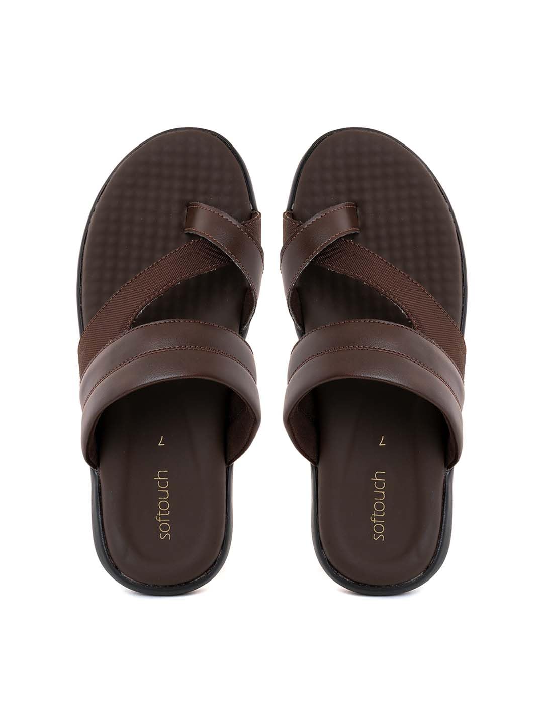 Khadims Softouch Brown Casual Slip On Sandal for Men (2708854) (B0CLRCDRHL) Amazon Price History, Amazon Price Tracker