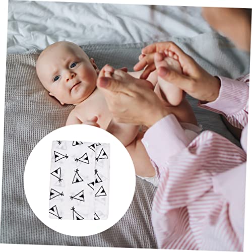 Toyvian 1Pc Inbakeren Peuter Badhanddoek Baby Jongen Badhanddoek Baby Meisje Inbakeren Babybaddoeken Baby Deken Katoen Kinderwagen Hoes Baby Inbakeren Deken Baby Inbakeren Deken Gaas - Afbeelding 5