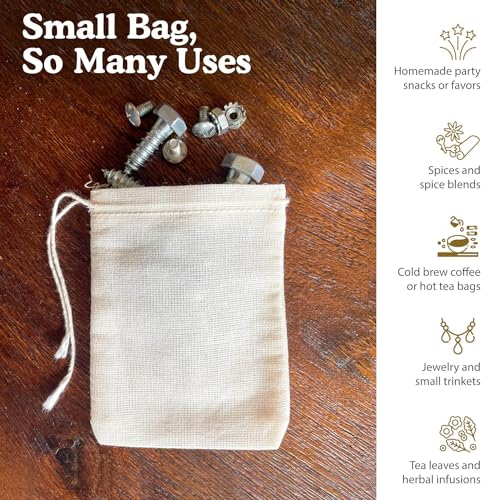 Regency Wraps RW950N 100% Cotton Drawstring Bag thumb #3