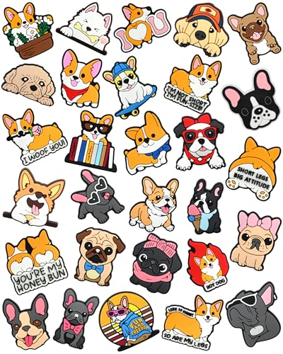Image of 30 PCS Cute Pins Bulk,Funny Backpack Pin Lapel Badge Pins Set Different Dog Brooch Pins for Backpacks,Jackets,Hats,Bags