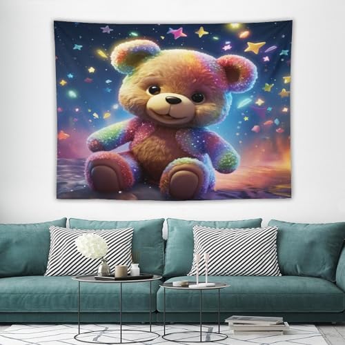Tenture murale ours mignon pour apporter douceur et réconfort au salon - 7