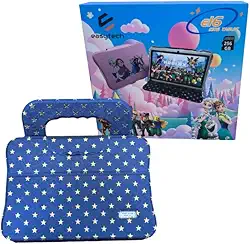 Tablet Infantil 7 Polegadas, Android 14, 6GB RAM, 64GB, Capa Carteira com Alça, Controle Parental (Capa Estrelinhas)