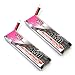 2pcs GN3 450mAh 1S HV 3.8V LiPo Battery 80C JST-PH 2.0 PowerWhoop mCPX Connector for EMAX Tinyhawk Brushless Micro Racing Drone Inductrix FPV Plus Kingkong Tiny 7 Beta75S Micro FPV Racing Drone etc