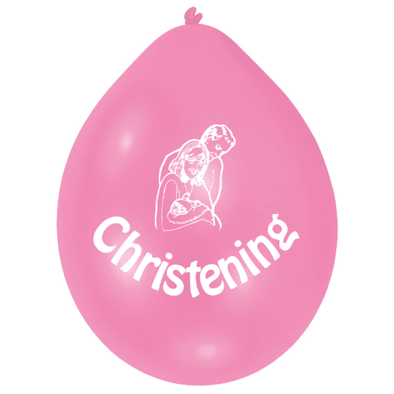 Amscan Int995592 Balloon Pk10 22Cm Christenpink, Pink