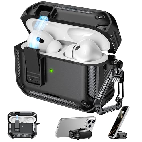 Image of RFUNGUANGO for AirPods Pro 2 Case, Black
