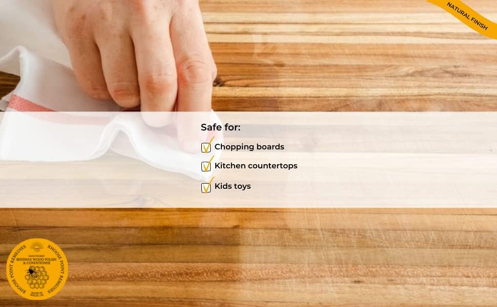Miniatura 8 de Beeswax - Esmalte y acondicionador para muebles de madera (lavanda, 3.4 onzas líquidas) mejora la belleza natural de la haya de pino y roble y más