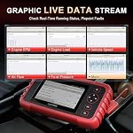 LAUNCH X431 CRP 123X Plus Elite OBD2 Scanner diagnostique, 2025 F.Ree à vie Mettre à jour tout l'outil de numérisation du système avec SAS/Throttle/Huile Reset pour toutes les voitures,Auto VIN OBD2 Lecteur de code du scanner d'essai de batterie
