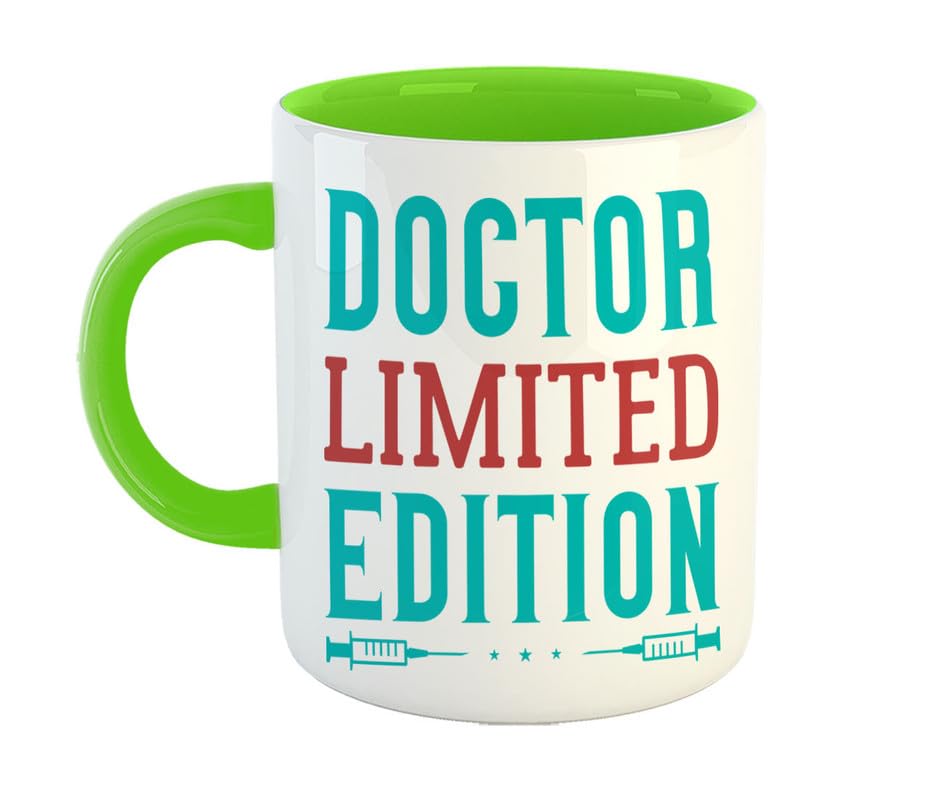 OVIENTA Printed Ceramic Coffee Mug, Doctor Limited Edition, Gift for Doctor, Sister, Brother, Friends, Boy, Girl 325ML(11Oz), 827-LG