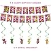 Barney and Friends Birthday Party Decoration, Include Barney Birthday Banner, Cake Topper, Latex Balloons, Hanging Swirls, for Barney and Friends Theme Kids Birthday Party Supplies, Baby Shower