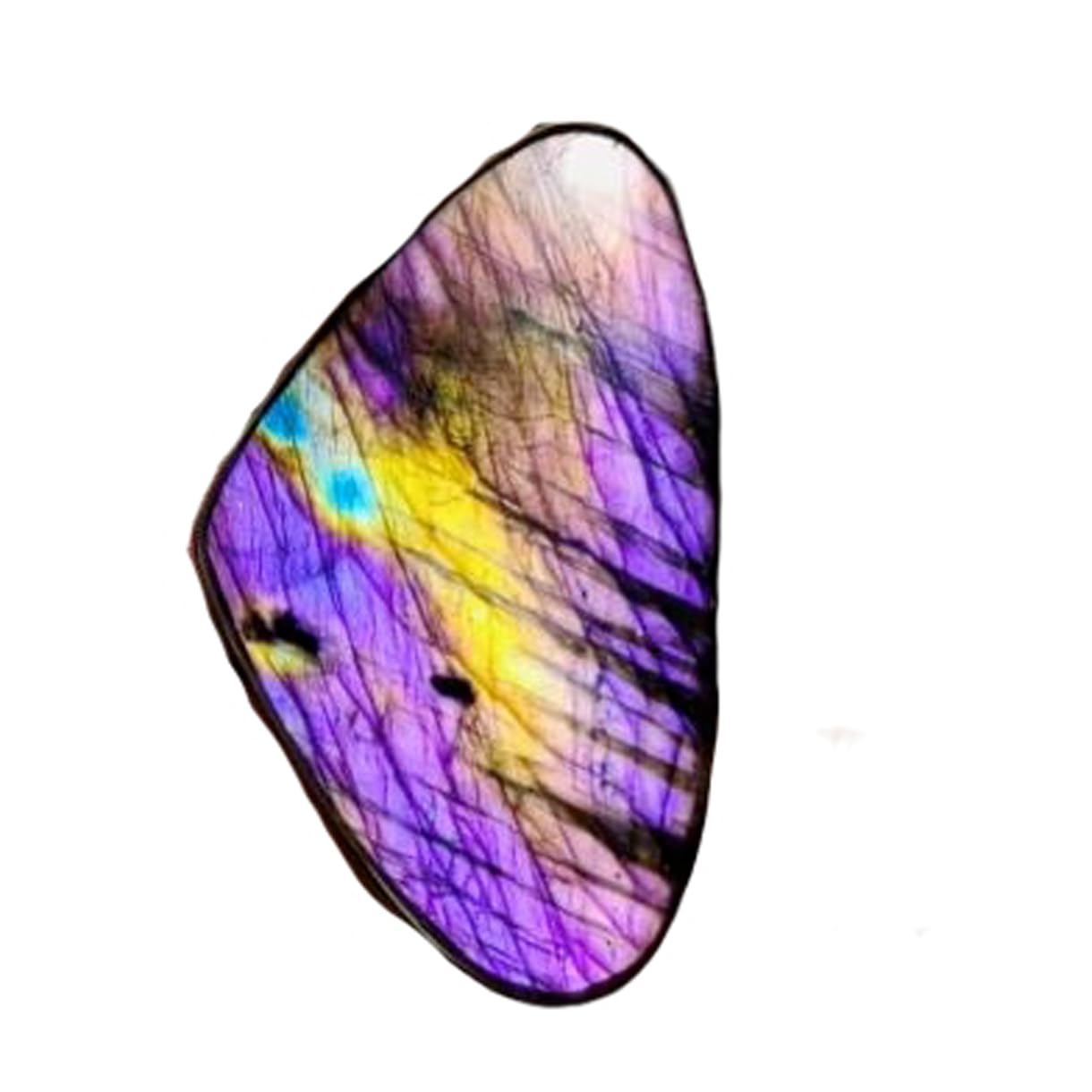 Cabochon labradorite violette 49x29mm pour création de bijoux DIY - 5