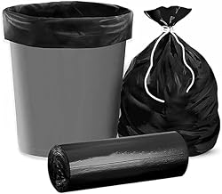 OBIXO Garbage Bags,17 x 19 Inch, Medium30 Pieces, 1 Rolls of 30 Bags (17 x 19 inch PACK 1)
