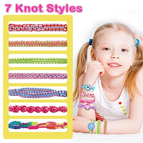 Yazhiji BRA02-21 134Pcs Friendship Bracelet Making Kit Toys For Teen Girls, Ages 6 7 8 9 10 11 12 Year Old Girl Gifts, Birthday Party Present Arts And Crafts Gimp String Jewelry Maker Tool, Kids Diy Activity thumb #4