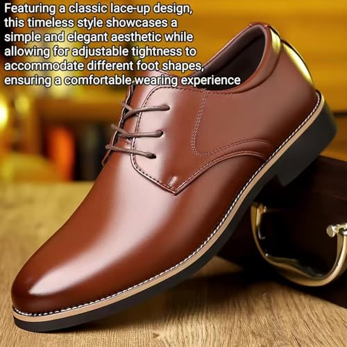 Men’s Dress Shoes Formal Oxford Slip on Business Derby Classic Lace-Up Tuxedo Shoes2