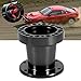 Acouto Steering Wheel Hub Spacer 3inch Car Steering Wheel Extension Spacer Aluminium Steering Wheel Hub Adapter Spacer Kit (Black)