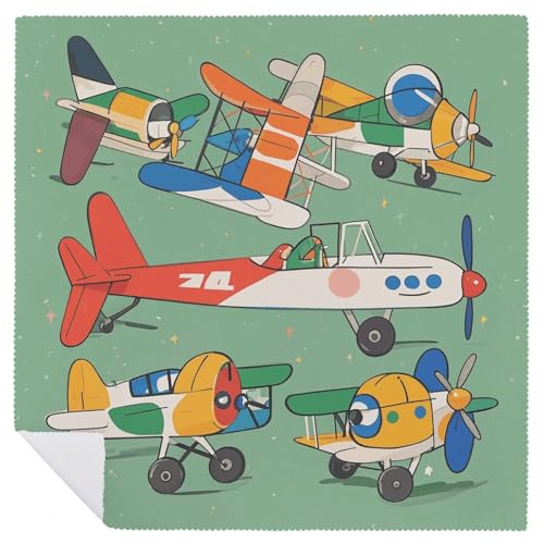 Servilletas de Tela con Aviones Dibujos Animados Paquete 4 miniatura 6