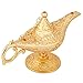 Aladdin Genie Lampe, Lampe Aladdin en alliage de zinc, lampe de jardin en forme d'Aladdin Light Magic Genie Light Métal sculpté Legend Lampe Wishing Light Lampe Pot Decor