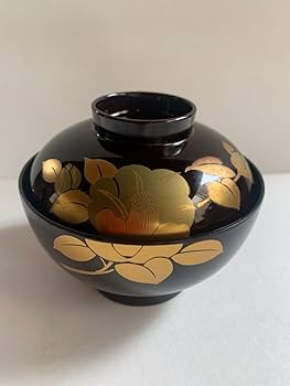 １　板前セット　高級塗物　蓋付き茶碗　お椀　５人分 Amazon.co.jp: お 特撰漆器 三越型吸物椀 山茶花 本漆塗り 天然木加工