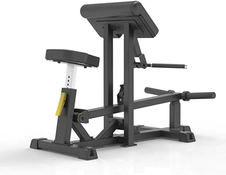 Gronk Fitness Bicep Curl Machine | Plate Loaded Weight Machine | Adjustable Seat | 2 Weight Horns for Max Load of 440lbs