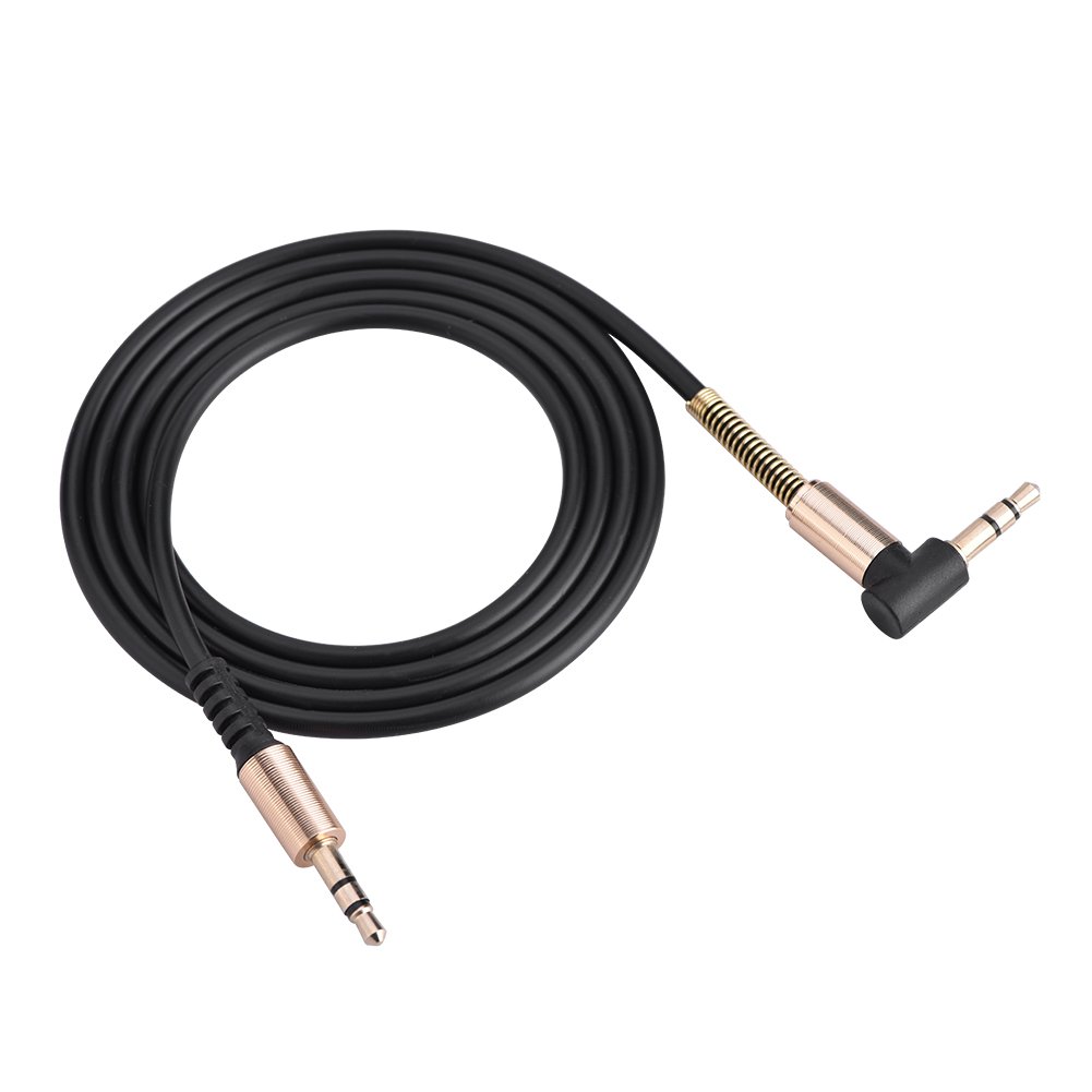 3.5mm Male to Male AUX Speaker Cable, 1M 3.5mm Male to Male Aux Cable L-Shaped + I-Shaped Speaker Cord for PC Speaker/CD Player/MP3/MP4-picture-24