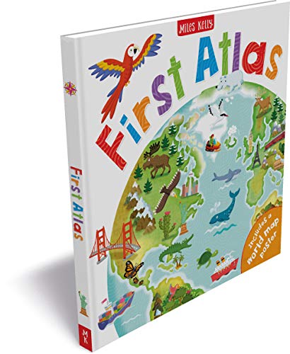 First Atlas-Travel the World with this Brightly Colored Atlas-Includes over 20 Maps and a World Map Poster - Image 4