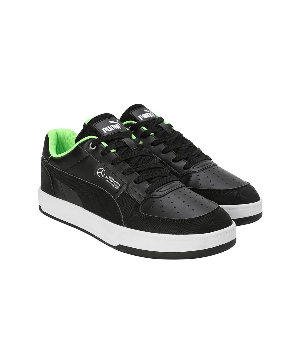 PUMA Zapatillas Mercedes-AMG Petronas F1® Caven 2.0 Unisex 43 Black Fizzy Green ┃Zapatillas de Motorsport Unisex para Adultos