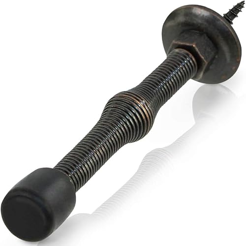 Miniatura 10 de Jack N' Drill - Tope de puerta rígido de 3 pulgadas (paquete de 12) – Tope de puerta de metal sólido resistente Evita daños en la pared