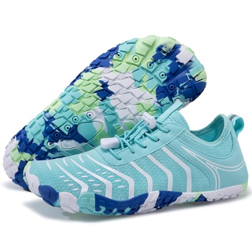 Image of EWUHA Barefoot Shoes Womens Mens Footwear for Walking Hiking with Wide Toe Box,Healthy & Non-Slip,Breathable Barefoot Vitality Water Shoes for Beach Pool Swim Outdoor (Unisex)