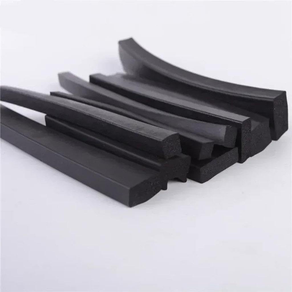 Bande d'étanchéité carrée en caoutchouc mousse EPDM de 5 m, bande d'étanchéité rectangulaire anti-poussière et insonorisée(20x3mm)