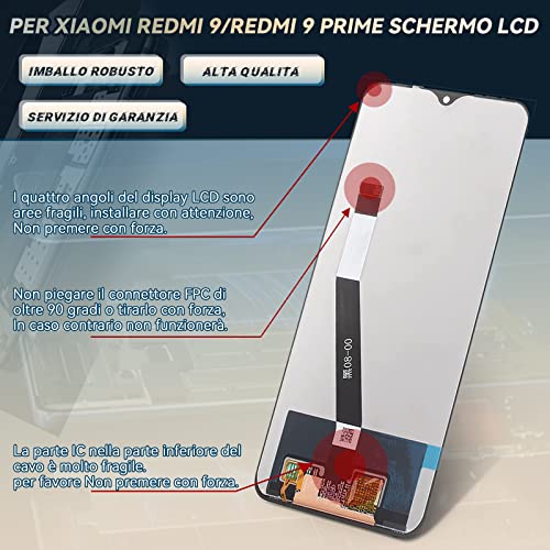 RongZy Schermo LCD per Xiaomi Redmi 9 /Redmi 9