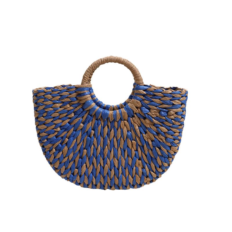 Sac en raphia pour vacances et grand sac de plage en paille tressée