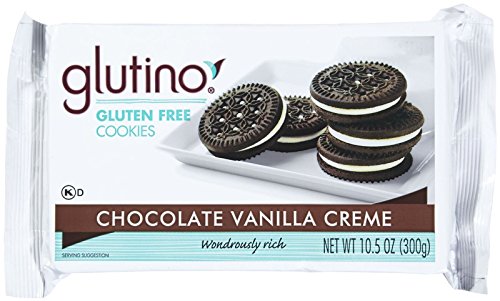 Glutino, Dream Cookie Chocolate Vanilla Cream Gluten Free, 10.5 Ounce