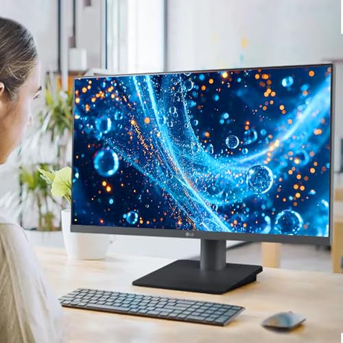 Image of LG 27 inch Full HD (1920 x 1080) IPS Computer Monitor, 100Hz Refresh Rate, 5ms GtG Response Time, 3-Side Virtually Borderless Design, HDMI x2, VESA Mountable(75x75mm), Tilt Adjustable