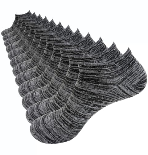 Image of 12-30 Pairs Low Cut Ankle Socks for Men Thin Breathable Casual No Show Athletic Socks Bulk