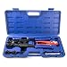 IWISS® F1807 PEX Pipe Crimping Tool Kit for 3/8",1/2",3/4",1" Copper Ring with Free Gauge&Pex Pipe Cutter suits Sharkbite,Watts,Apollo and All US F1807 Standards