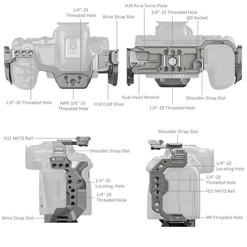 Cage de protection SMALLRIG 4977 HawkLock pour boîtier vidéo - 2