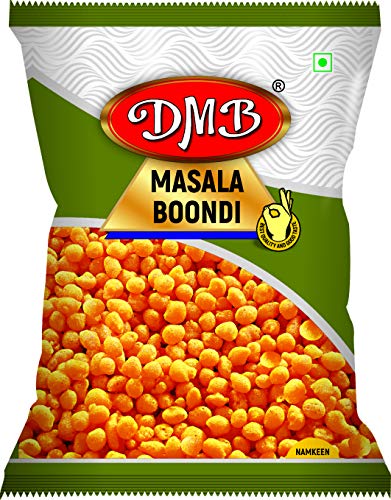 Image of DMB Namkeen Plain Boondi Snack Foods 150 Grams Each|Testy Plain Boondi |Delicious Plain Boondi |Plain Raita Boondi (Pack of 10) (Masala Boondi)