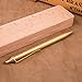 EKLOEN Solid Brass EDC Pocket Pen Portable Delicate Signature Pen Ballpoint Pen with Clip