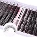 Cluster Lashes 280 pcs Lash Clusters D Volume Eyelashes Extensions 9-16 mm Mix 40D+50D Individual Lashes Thin Band Eyelashes Cluster for DIY Lash Extension Beginners (Lash Clusters)