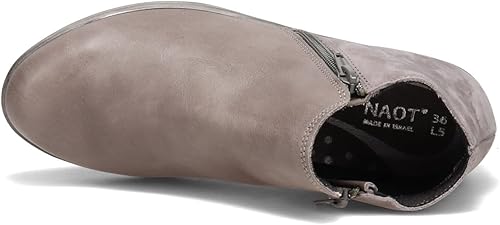 Miniatura 6 de NAOT Footwear - Botín de tobillo para mujer con plantilla de corcho y soporte de arco - doble cremallera - tacón bajo - comodidad y apoyo - ligero y
