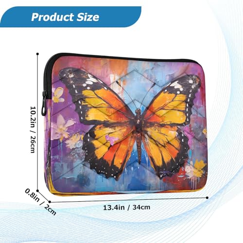 Funda para portátil de 13-14 pulgadas con diseño acuarela miniatura 3